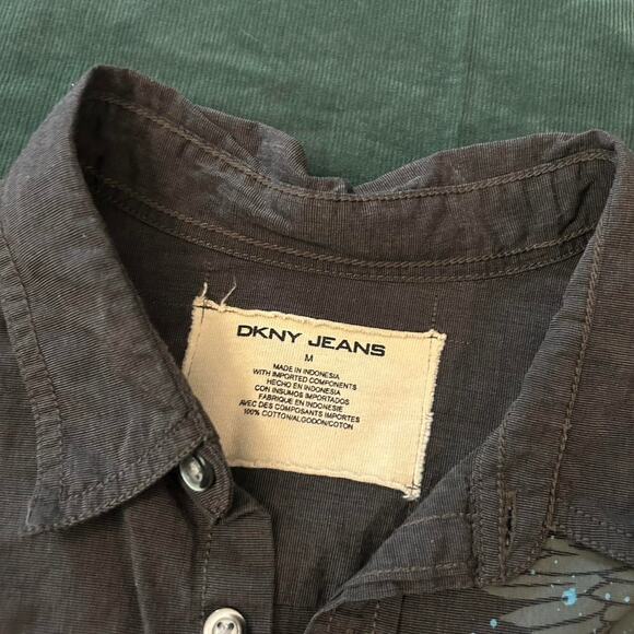 Rare vintage grunge dkny button up - Picture 4 of 5